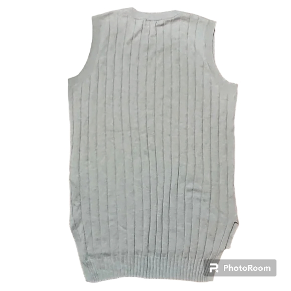3/$20-Grey Ribbed Knit Sleeveless Vest Top, XS - Picture 2 of 10